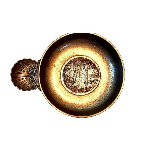 Sommeliers tasting cup Les Etains De France A shallow, silver tastevin tradition - Picture 3 of 10